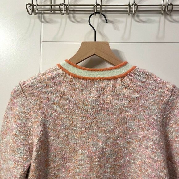 NWT J. Crew Marled Cardigan Sweater Lady Jacket Pink Size Small - Picture 10 of 16